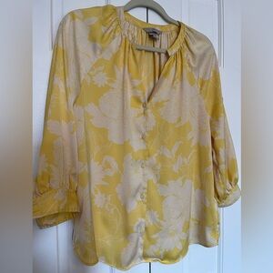 H&M Yellow Floral Blouse